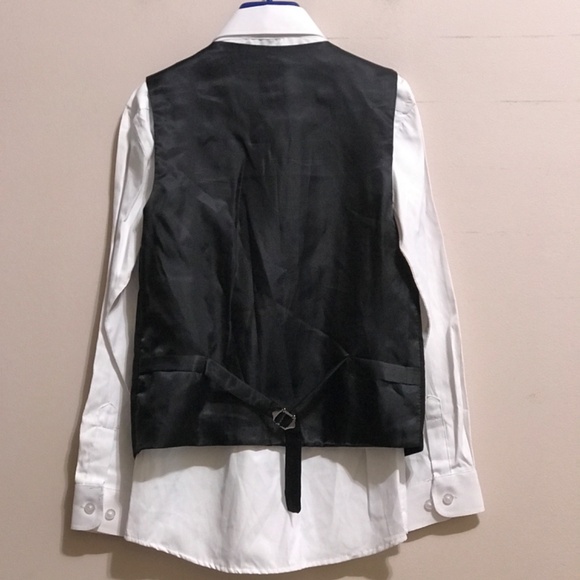 Perry Ellis Slim Fit Boys Suit 4-Piece Set Size 8 Black Missing The Pants - Picture 14 of 16